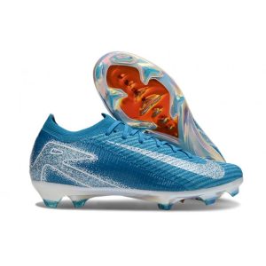 Nike Zoom Mercurial Vapor XVI Elite FG Blå Vit för Herr Billiga Fotbollsskor Nike Zoom Mercurial Vapor XVI Elite FG Blå Vit