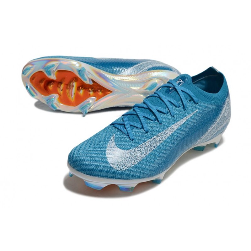 Nike Zoom Mercurial Vapor XVI Elite FG Blå Vit för Herr 7 Billiga Fotbollsskor Nike Zoom Mercurial Vapor XVI Elite FG Blå Vit 7