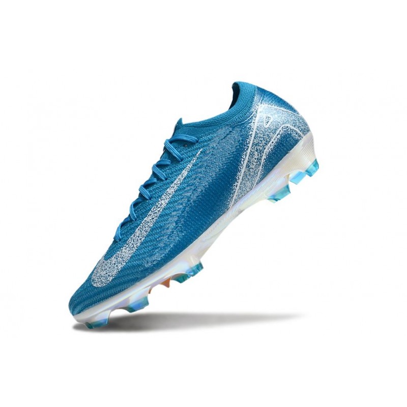 Nike Zoom Mercurial Vapor XVI Elite FG Blå Vit för Herr 8 Billiga Fotbollsskor Nike Zoom Mercurial Vapor XVI Elite FG Blå Vit 8