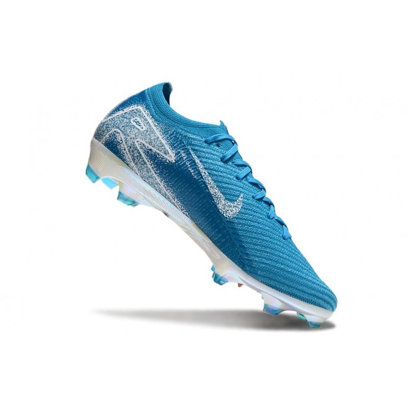 Nike Zoom Mercurial Vapor XVI Elite FG Blå Vit för Herr 9 Billiga Fotbollsskor Nike Zoom Mercurial Vapor XVI Elite FG Blå Vit 9