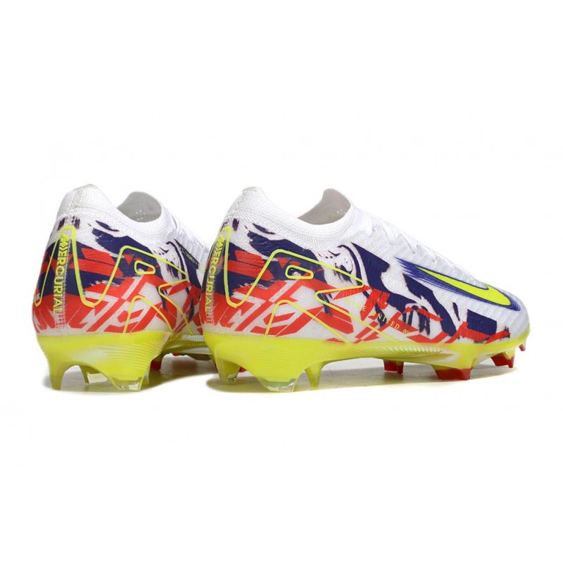 Nike Zoom Mercurial Vapor XVI Elite FG Vit Gul Lila Röd för Herr 6 Billiga Fotbollsskor Nike Zoom Mercurial Vapor XVI Elite FG Vit Gul Lila Röd 6