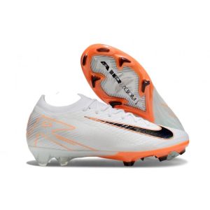 Nike Zoom Mercurial Vapor XVI Elite FG Vit Orange Svart för Herr Billiga Fotbollsskor Nike Zoom Mercurial Vapor XVI Elite FG Vit Orange Svart