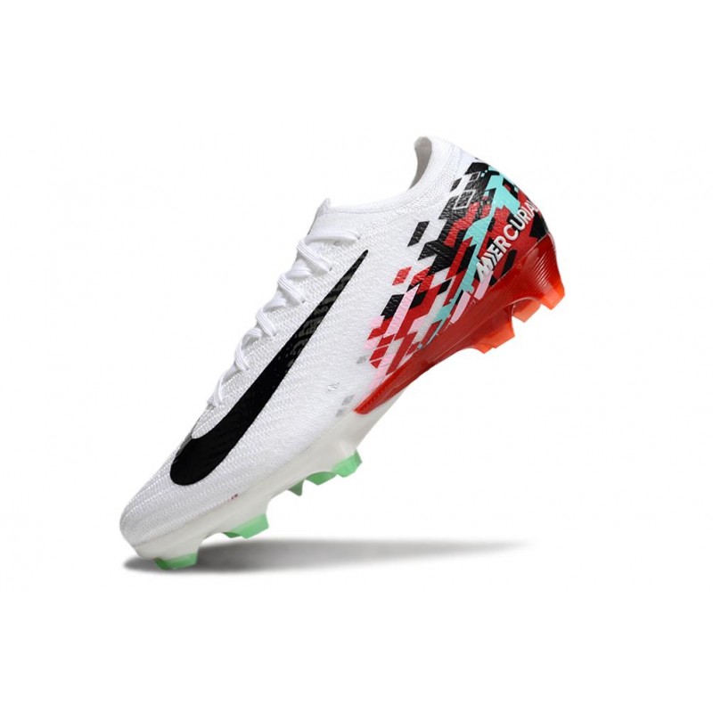 Nike Zoom Mercurial Vapor XVI Elite FG Vit Svart Röd för Herr 8 Billiga Fotbollsskor Nike Zoom Mercurial Vapor XVI Elite FG Vit Svart Röd 8