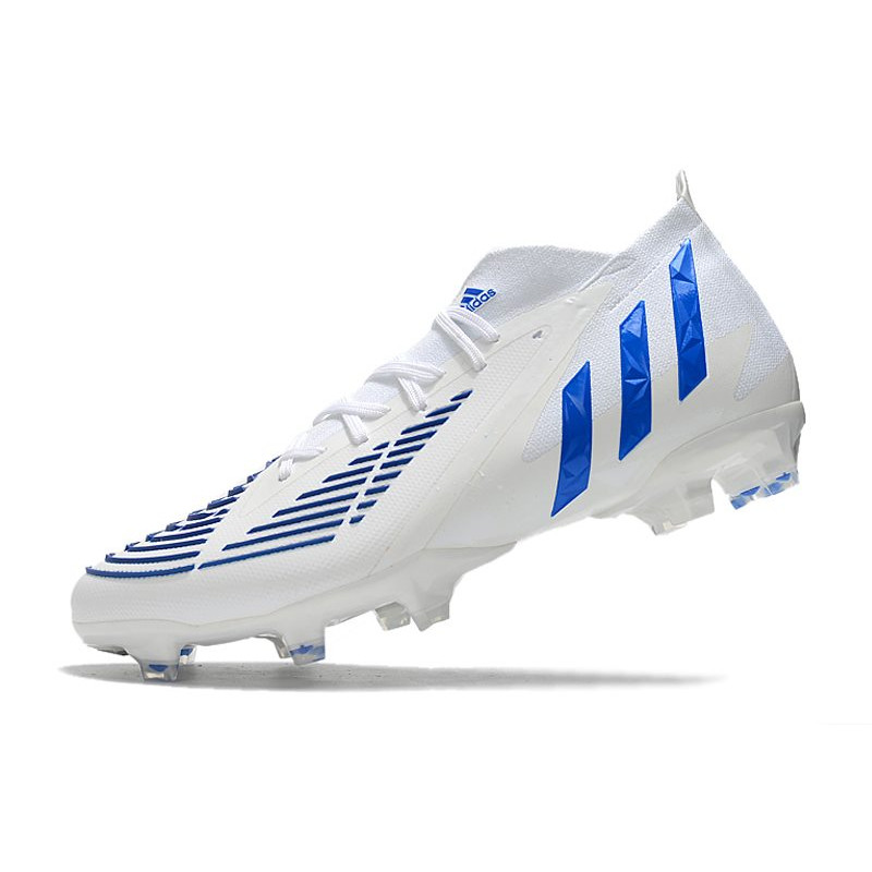 Skor adidas Predator Edge.1 FG Diamond Edge – Vit Blå för Herr 8 Billiga Fotbollsskor Skor adidas Predator Edge.1 FG Diamond Edge – Vit Blå 8