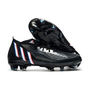 Skor adidas Predator Edge.1 FG Edge of Darkness – Svart Vit Röd för Herr Billiga Fotbollsskor Skor adidas Predator Edge.1 FG Edge of Darkness – Svart Vit Röd