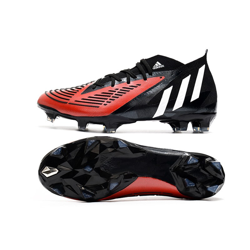 Skor adidas Predator Edge.1 FG Svart Vit Röd för Herr 5 Billiga Fotbollsskor Skor adidas Predator Edge.1 FG Svart Vit Röd 5