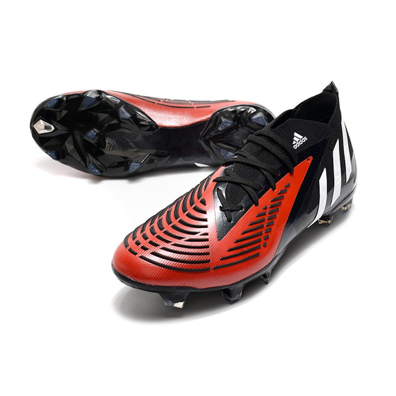Skor adidas Predator Edge.1 FG Svart Vit Röd för Herr 7 Billiga Fotbollsskor Skor adidas Predator Edge.1 FG Svart Vit Röd 7