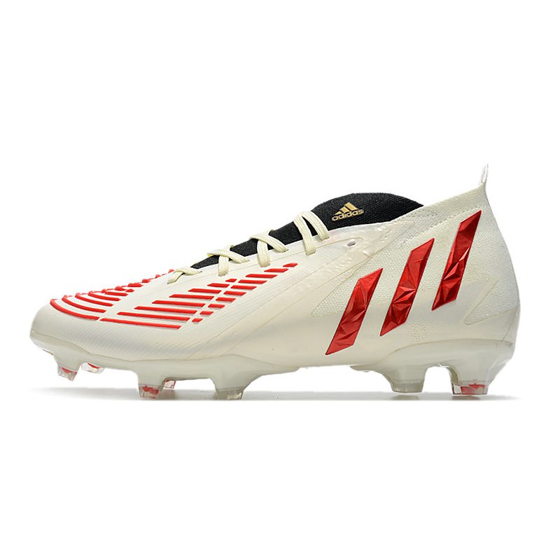 Skor adidas Predator Edge.1 FG Vit Röd för Herr 4 Billiga Fotbollsskor Skor adidas Predator Edge.1 FG Vit Röd 4