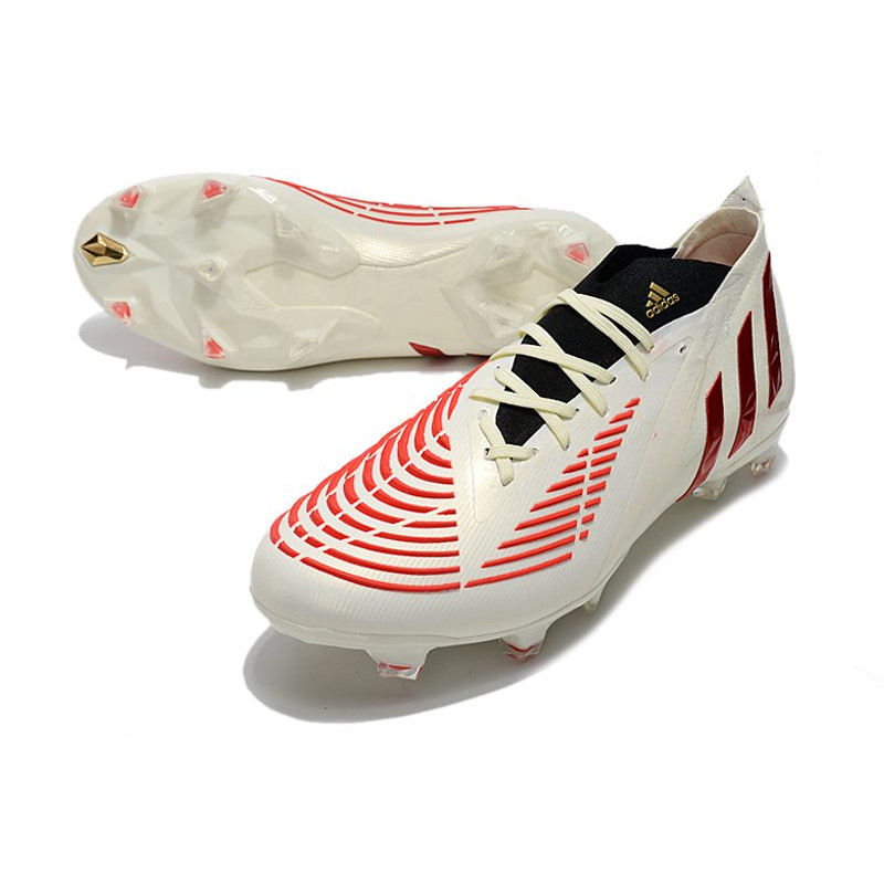 Skor adidas Predator Edge.1 FG Vit Röd för Herr 7 Billiga Fotbollsskor Skor adidas Predator Edge.1 FG Vit Röd 7