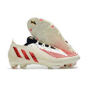 adidas Fotbollsskor Predator Edge.1 L FG Vit Röd för Herr Billiga Fotbollsskor adidas Fotbollsskor Predator Edge.1 L FG Vit Röd
