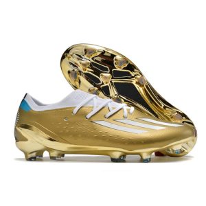 adidas Fotbollsskor X Speedportal.1 FG Guld Vit för Herr Billiga Fotbollsskor adidas Fotbollsskor X Speedportal.1 FG Guld Vit