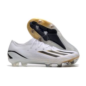 adidas Fotbollsskor X Speedportal.1 FG Vit Svart Guld för Herr Billiga Fotbollsskor adidas Fotbollsskor X Speedportal.1 FG Vit Svart Guld