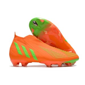 adidas Predator Edge+ Fg Herrar Orange Grön för Herr Billiga Fotbollsskor adidas Predator Edge+ Fg Herrar Orange Grön