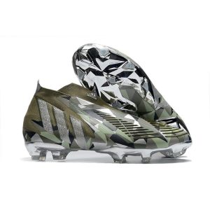 adidas Predator Edge+ Fg Herrar Swarovski – Grön Silver för Herr Billiga Fotbollsskor adidas Predator Edge+ Fg Herrar Swarovski – Grön Silver