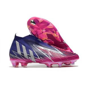 adidas Predator Edge+ Fg Skor Champions Code – Lila Silver Rosa för Herr Billiga Fotbollsskor adidas Predator Edge+ Fg Skor Champions Code – Lila Silver Rosa