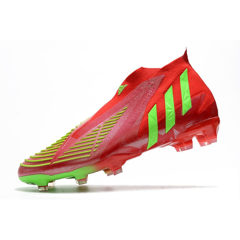 adidas Predator Edge+ Fg Skor Röd Grön för Herr 8 Billiga Fotbollsskor adidas Predator Edge+ Fg Skor Röd Grön 8