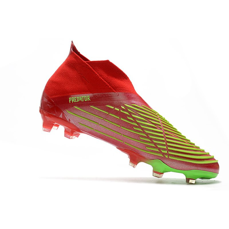 adidas Predator Edge+ Fg Skor Röd Grön för Herr 9 Billiga Fotbollsskor adidas Predator Edge+ Fg Skor Röd Grön 9