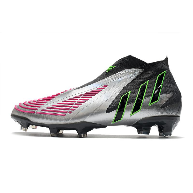 adidas Predator Edge+ Fg Skor Silver Svart Rosa för Herr 4 Billiga Fotbollsskor adidas Predator Edge+ Fg Skor Silver Svart Rosa 4