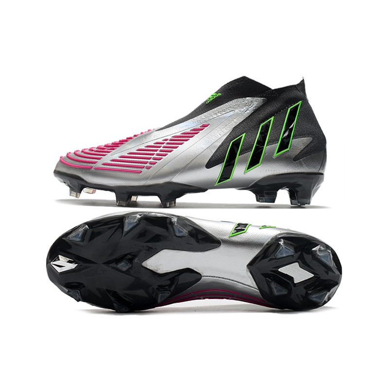 adidas Predator Edge+ Fg Skor Silver Svart Rosa för Herr 5 Billiga Fotbollsskor adidas Predator Edge+ Fg Skor Silver Svart Rosa 5