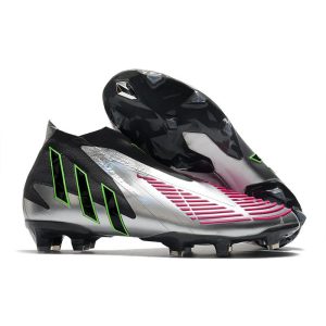 adidas Predator Edge+ Fg Skor Silver Svart Rosa för Herr Billiga Fotbollsskor adidas Predator Edge+ Fg Skor Silver Svart Rosa