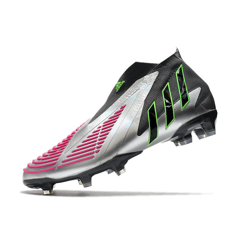 adidas Predator Edge+ Fg Skor Silver Svart Rosa för Herr 8 Billiga Fotbollsskor adidas Predator Edge+ Fg Skor Silver Svart Rosa 8