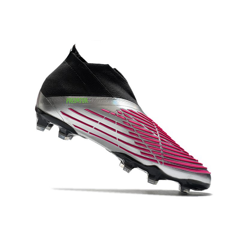 adidas Predator Edge+ Fg Skor Silver Svart Rosa för Herr 9 Billiga Fotbollsskor adidas Predator Edge+ Fg Skor Silver Svart Rosa 9