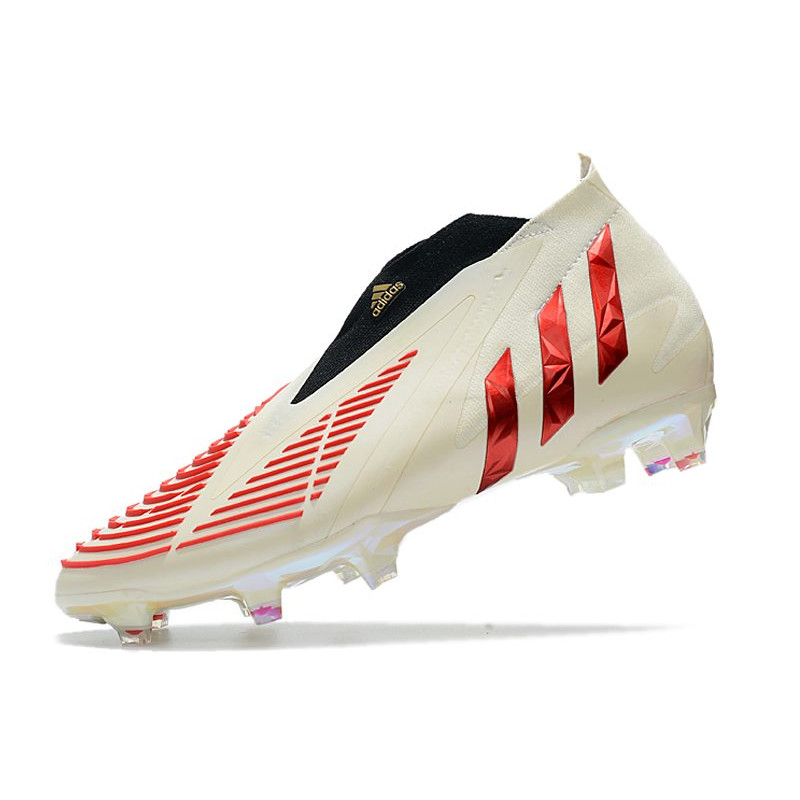 adidas Predator Edge+ Fg Skor Vit Röd för Herr 8 Billiga Fotbollsskor adidas Predator Edge+ Fg Skor Vit Röd 8