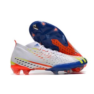 adidas Predator Edge.1 FG Herrar Al Rihla – Vit Gul Blå för Herr Billiga Fotbollsskor adidas Predator Edge.1 FG Herrar Al Rihla – Vit Gul Blå