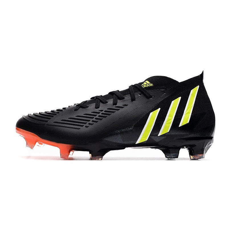 adidas Predator Edge.1 FG Herrar Svart Grön Röd för Herr 4 Billiga Fotbollsskor adidas Predator Edge.1 FG Herrar Svart Grön Röd 4