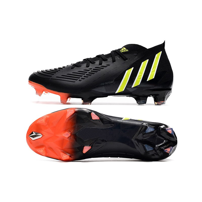 adidas Predator Edge.1 FG Herrar Svart Grön Röd för Herr 5 Billiga Fotbollsskor adidas Predator Edge.1 FG Herrar Svart Grön Röd 5