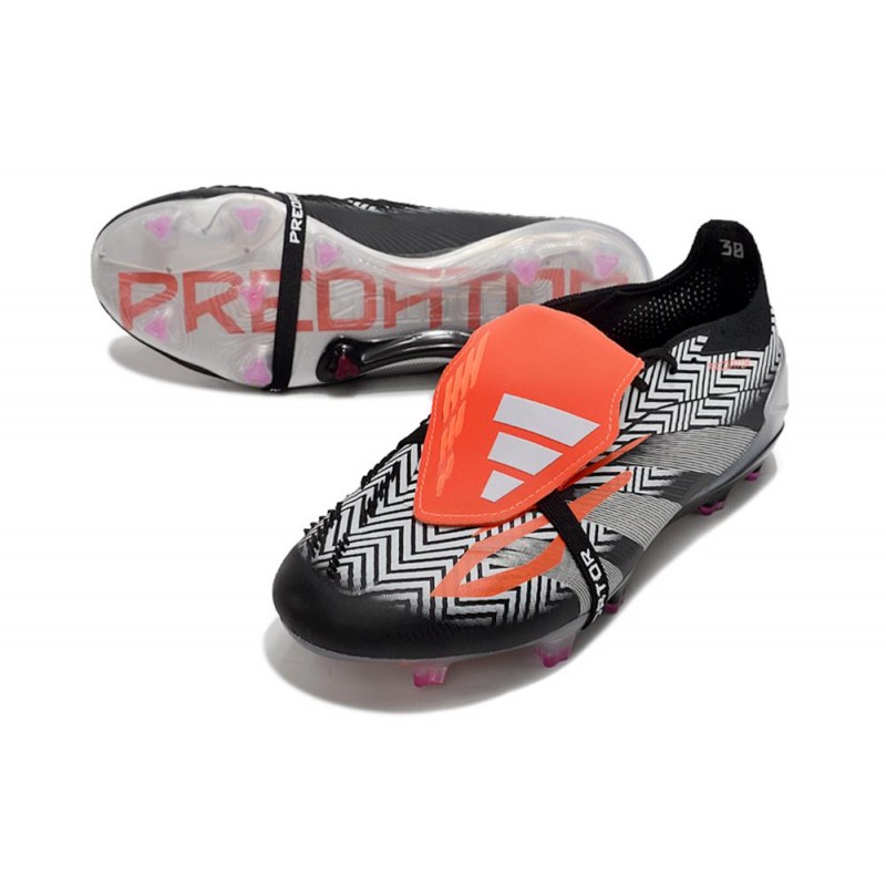 adidas Predator Elite FT FG Chaussures Noir Argent Rouge för Herr 7 Billiga Fotbollsskor adidas Predator Elite FT FG Chaussures Noir Argent Rouge 7