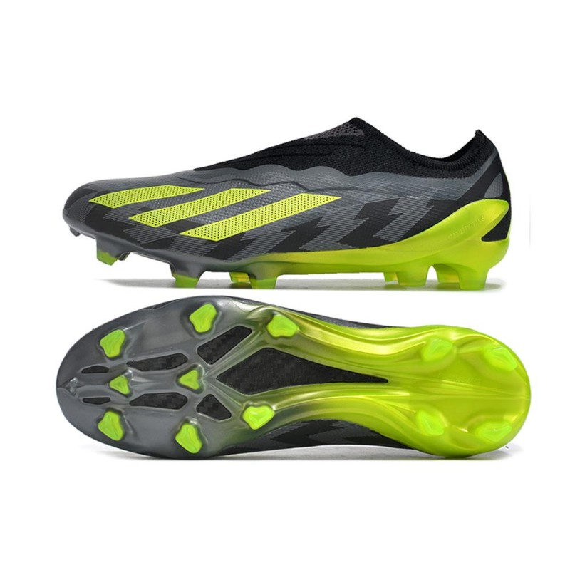 adidas X Crazyfast .1 Laceless FG Crazycharged – Svart Gul Grå LIMITED EDITION för Herr 5 Billiga Fotbollsskor adidas X Crazyfast .1 Laceless FG Crazycharged – Svart Gul Grå LIMITED EDITION 5