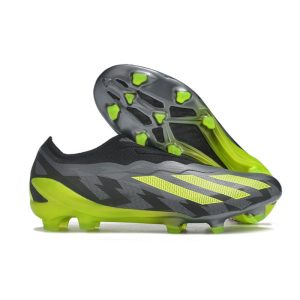 adidas X Crazyfast .1 Laceless FG Crazycharged – Svart Gul Grå LIMITED EDITION för Herr Billiga Fotbollsskor adidas X Crazyfast .1 Laceless FG Crazycharged – Svart Gul Grå LIMITED EDITION