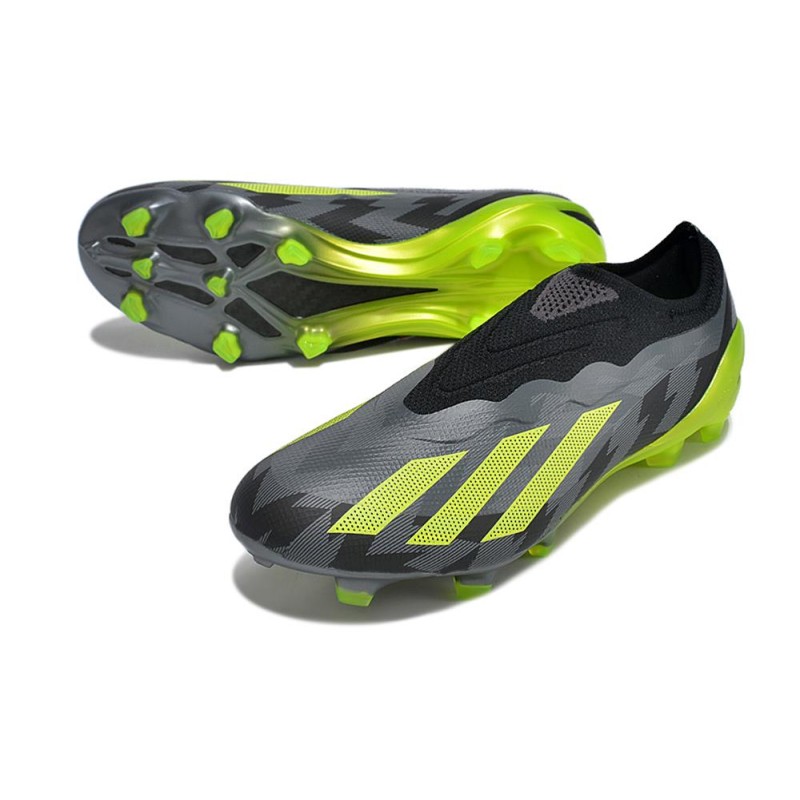 adidas X Crazyfast .1 Laceless FG Crazycharged – Svart Gul Grå LIMITED EDITION för Herr 7 Billiga Fotbollsskor adidas X Crazyfast .1 Laceless FG Crazycharged – Svart Gul Grå LIMITED EDITION 7