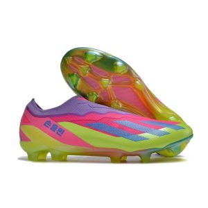 adidas X Crazyfast .1 Laceless FG Korean Nights Son – Lucid Lemon Blå Rosa LIMITED EDITION för Herr Billiga Fotbollsskor adidas X Crazyfast .1 Laceless FG Korean Nights Son – Lucid Lemon Blå Rosa LIMITED EDITION