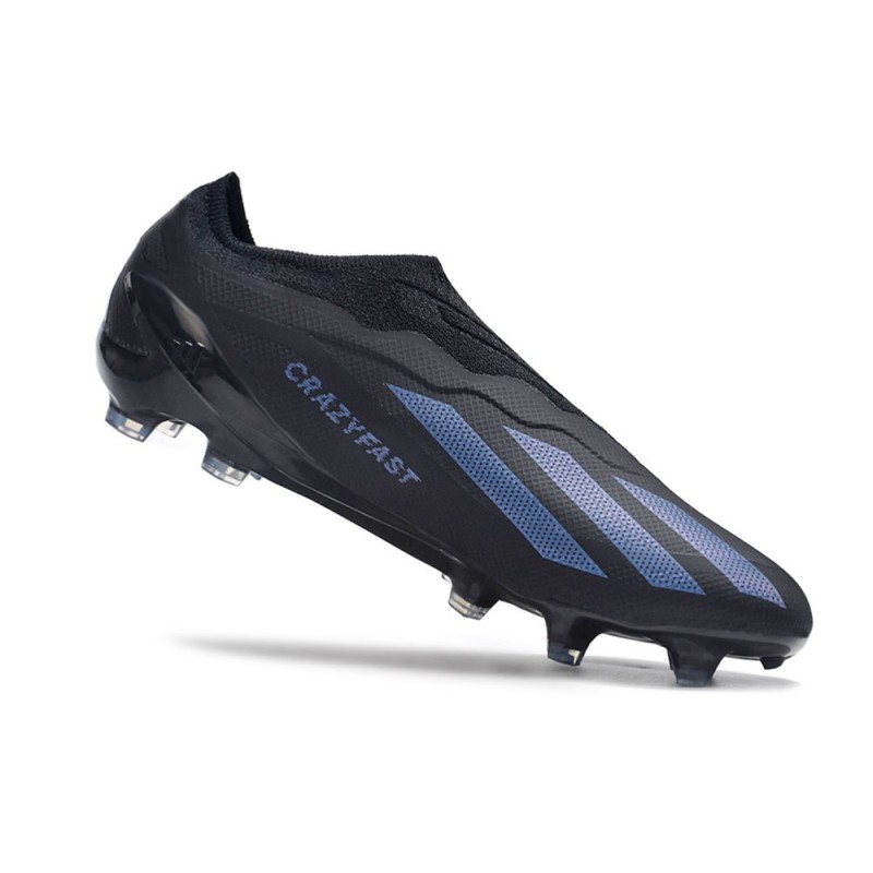adidas X Crazyfast .1 Laceless FG Nightstrike – Svart för Herr 9 Billiga Fotbollsskor adidas X Crazyfast .1 Laceless FG Nightstrike – Svart 9