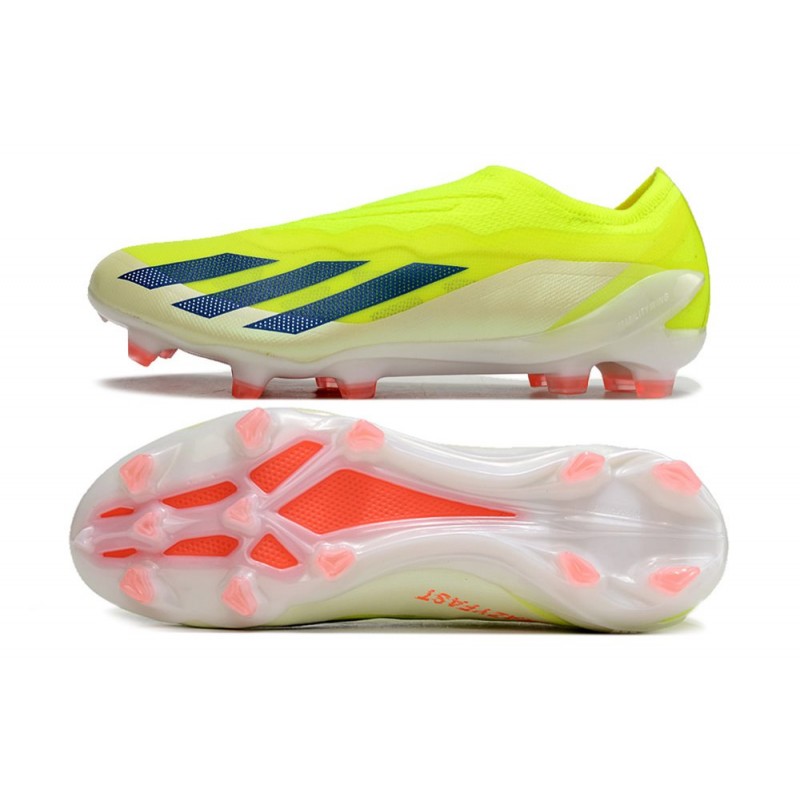adidas X Crazyfast .1 Laceless FG Solar Energy – Gul Svart Vit för Herr 5 Billiga Fotbollsskor adidas X Crazyfast .1 Laceless FG Solar Energy – Gul Svart Vit 5