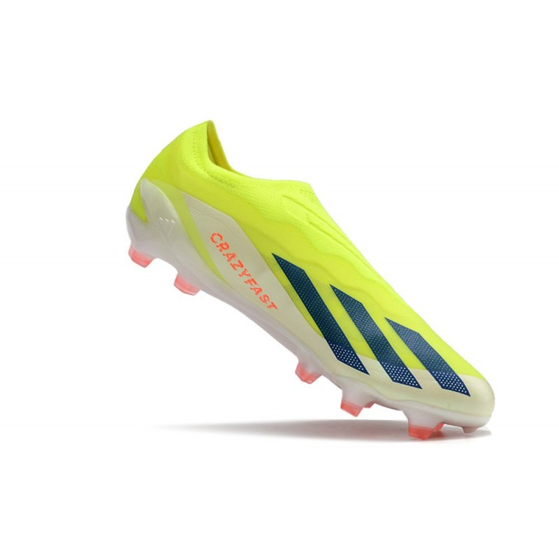 adidas X Crazyfast .1 Laceless FG Solar Energy – Gul Svart Vit för Herr 9 Billiga Fotbollsskor adidas X Crazyfast .1 Laceless FG Solar Energy – Gul Svart Vit 9