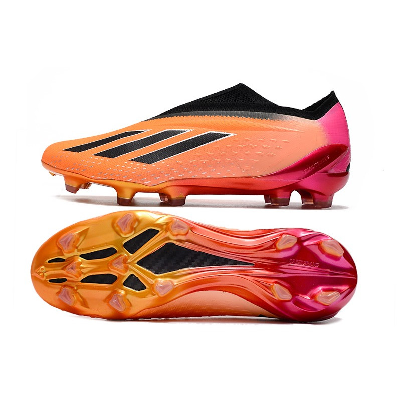 adidas X Speedportal + FG Skor Orange Svart för Herr 5 Billiga Fotbollsskor adidas X Speedportal + FG Skor Orange Svart 5