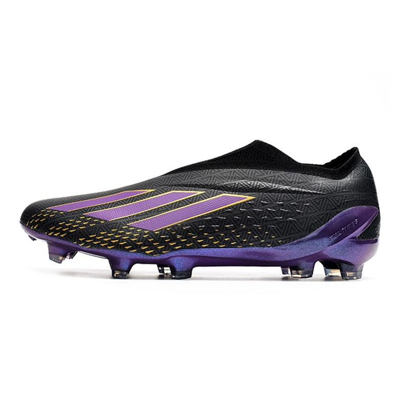 adidas X Speedportal + FG Skor Svart Lila för Herr 4 Billiga Fotbollsskor adidas X Speedportal + FG Skor Svart Lila 4