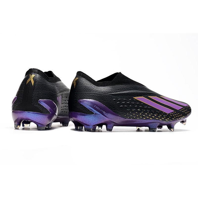 adidas X Speedportal + FG Skor Svart Lila för Herr 6 Billiga Fotbollsskor adidas X Speedportal + FG Skor Svart Lila 6