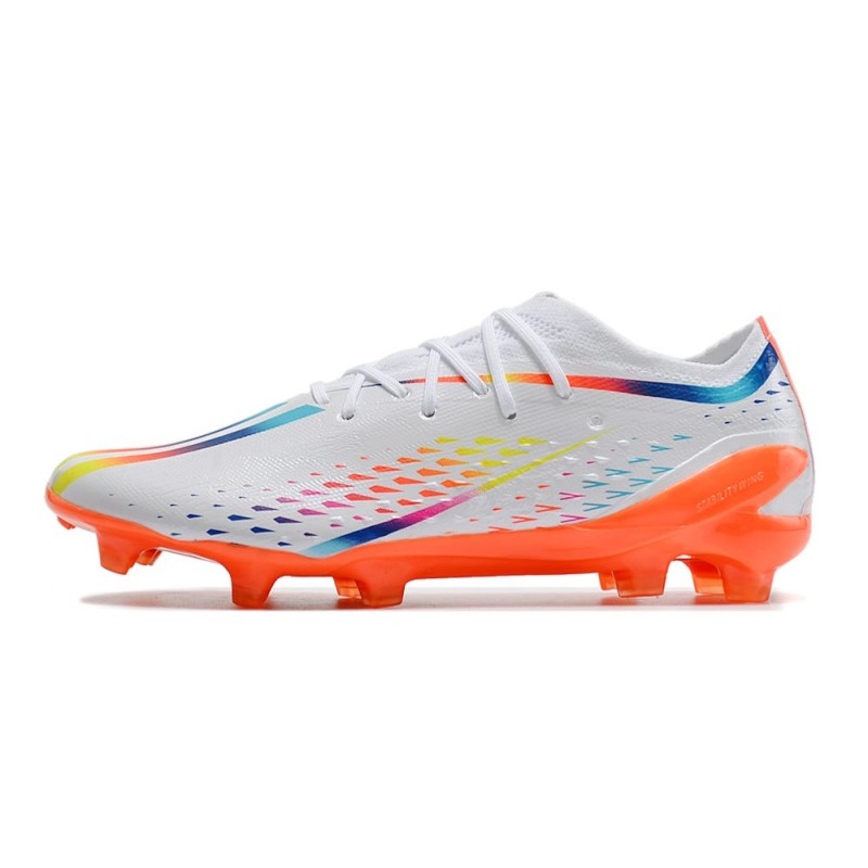 adidas X Speedportal.1 FG Herr Vit Orange för Herr 4 Billiga Fotbollsskor adidas X Speedportal.1 FG Herr Vit Orange 4
