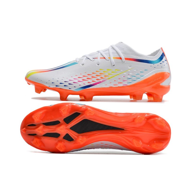 adidas X Speedportal.1 FG Herr Vit Orange för Herr 5 Billiga Fotbollsskor adidas X Speedportal.1 FG Herr Vit Orange 5