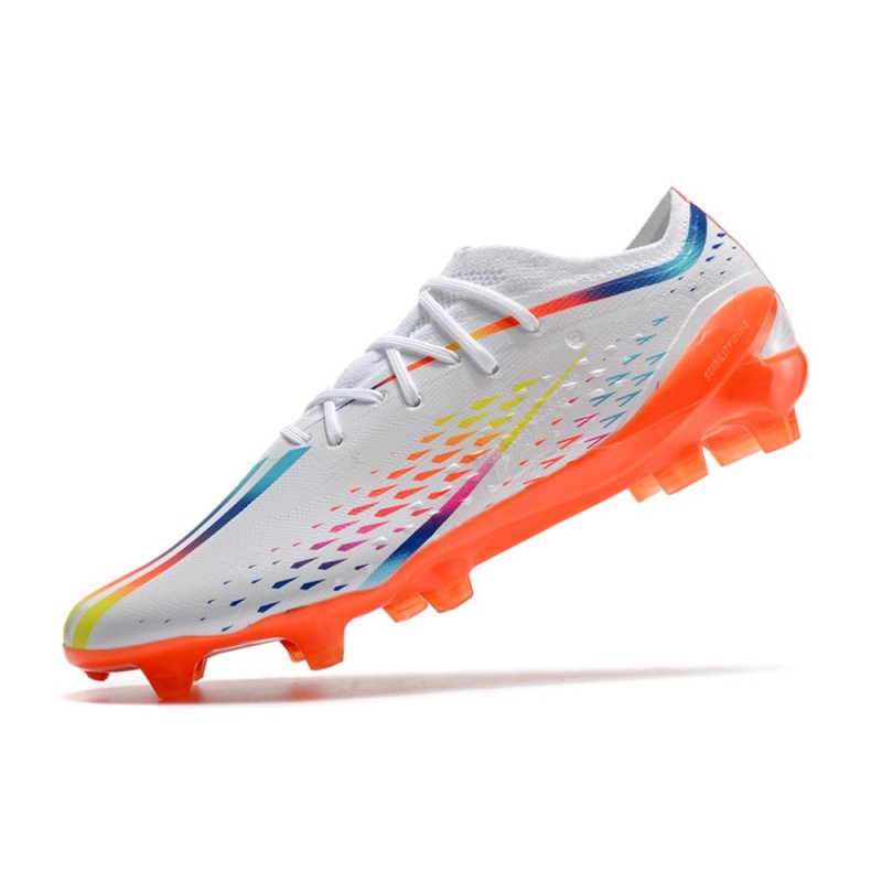 adidas X Speedportal.1 FG Herr Vit Orange för Herr 8 Billiga Fotbollsskor adidas X Speedportal.1 FG Herr Vit Orange 8