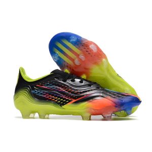 Adidas Copa Sense.1 FG Fotbollsskor för Män Al Rihla – Svart Turkos Gul för Herr Billiga Fotbollsskor Adidas Copa Sense.1 FG Fotbollsskor för Män Al Rihla – Svart Turkos Gul