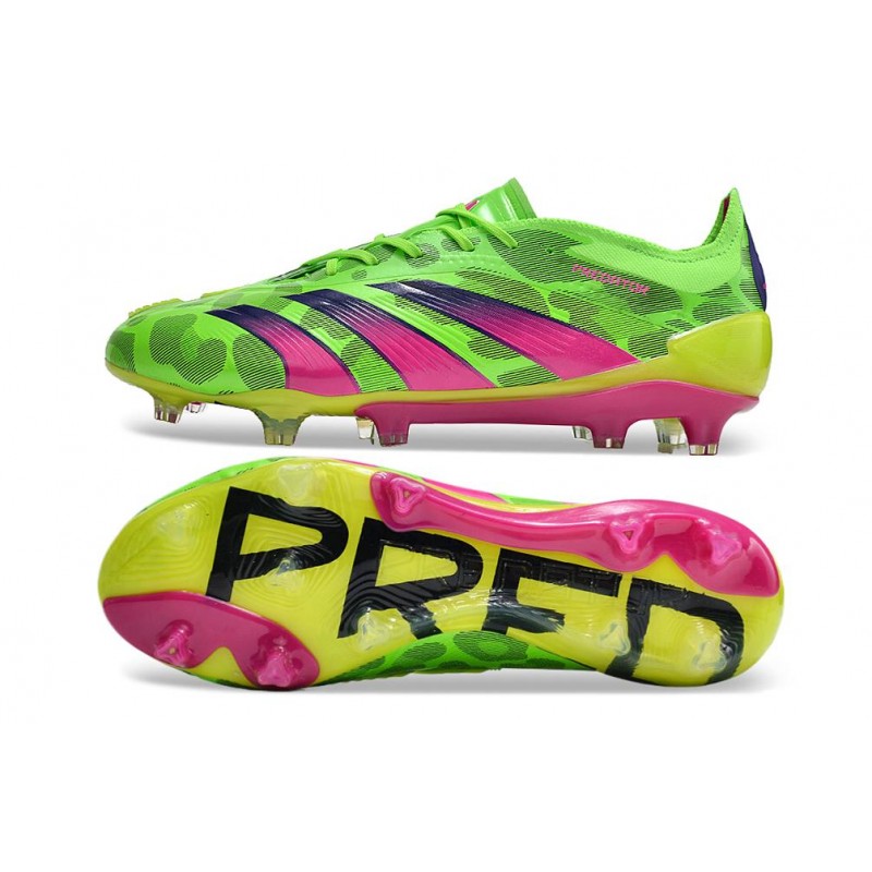 Adidas Predator 24 Elite FG Generation Pred Grön Rosa Lucid Lemon LIMITED EDITION för Herr 5 Billiga Fotbollsskor Adidas Predator 24 Elite FG Generation Pred Grön Rosa Lucid Lemon LIMITED EDITION 5