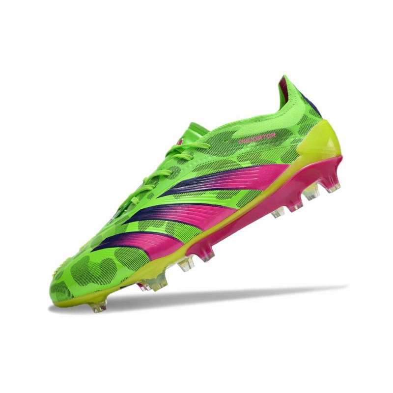 Adidas Predator 24 Elite FG Generation Pred Grön Rosa Lucid Lemon LIMITED EDITION för Herr 9 Billiga Fotbollsskor Adidas Predator 24 Elite FG Generation Pred Grön Rosa Lucid Lemon LIMITED EDITION 9