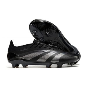 Adidas Predator 24 Elite FG Nightstrike Svart Grå för Herr Billiga Fotbollsskor Adidas Predator 24 Elite FG Nightstrike Svart Grå