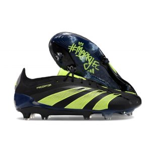 Adidas Predator 24 Elite FG Svart Grön för Herr Billiga Fotbollsskor Adidas Predator 24 Elite FG Svart Grön
