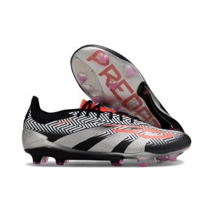 Adidas Predator 24 Elite FG Svart Vit Orange för Herr Billiga Fotbollsskor Adidas Predator 24 Elite FG Svart Vit Orange